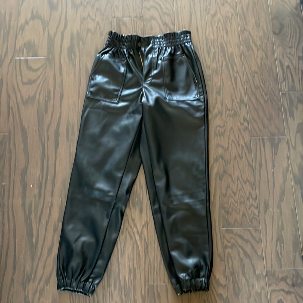 Faux Leather Pants - NWOT Size Medium